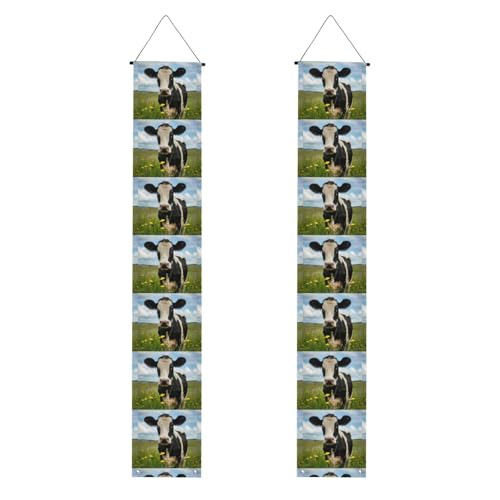Dekor-Banner mit Milchkuh-Motiv, Motiv: Glückwunsch, für den Innen- und Außenbereich, einfache Installation Dekor-Banner mit Milchkuh-Motiv, Motiv: Glückwunsch, für den Innen- und Außenbereich, einfache Installation von GUOLGP