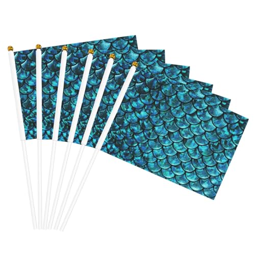 Fischschuppe. Drucken Sie Bequemlichkeit Handflaggen Leichte Flaggen Party Parade Events Festivals Dekor von GUOLGP