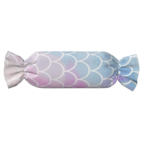 GUOLGP Buntes Meerjungfrauen-Schuppen-Druck, zylindrisch, hautfreundlich, Samt, Überwurfkissen, Schlafzimmer, Reisen, Lounging GUOLGP Buntes Meerjungfrauen-Schuppen-Druck, zylindrisch, hautfreundlich, Samt, Überwurfkissen, Schlafzimmer, Reisen, Lounging von GUOLGP