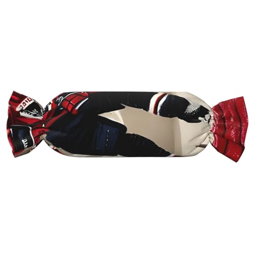 GUOLGP Kissen mit Hockey-Sportdruck, zylindrisch, hautfreundlich, Samt, Überwurfkissen, Schlafzimmer, Reisen, Lounging GUOLGP Kissen mit Hockey-Sportdruck, zylindrisch, hautfreundlich, Samt, Überwurfkissen, Schlafzimmer, Reisen, Lounging von GUOLGP
