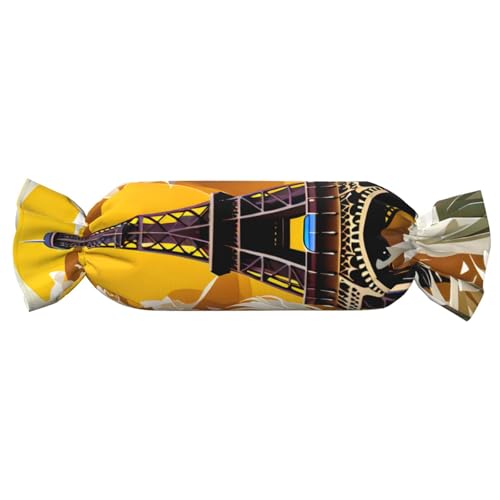 GUOLGP Kissen mit Pariser Eiffelturm-Druck, zylindrisch, hautfreundlich, Samt, Überwurfkissen, Schlafzimmer, Reisen, Lounging GUOLGP Kissen mit Pariser Eiffelturm-Druck, zylindrisch, hautfreundlich, Samt, Überwurfkissen, Schlafzimmer, Reisen, Lounging von GUOLGP
