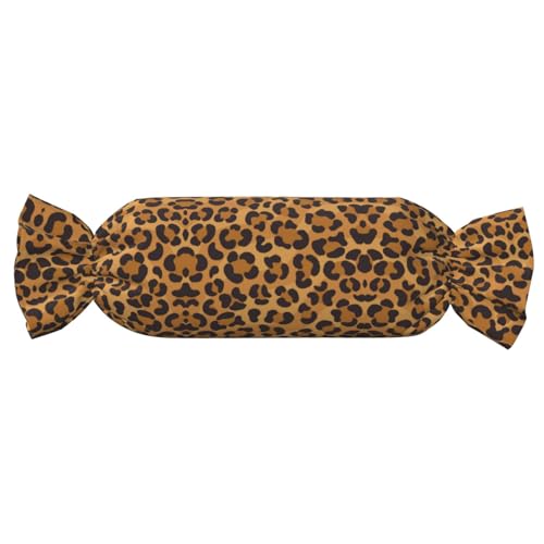 GUOLGP Zylindrisches, hautfreundliches Kissen mit Leopardenmuster, Samt, für Schlafzimmer, Reisen, Lounging, Gelb GUOLGP Zylindrisches, hautfreundliches Kissen mit Leopardenmuster, Samt, für Schlafzimmer, Reisen, Lounging, Gelb von GUOLGP