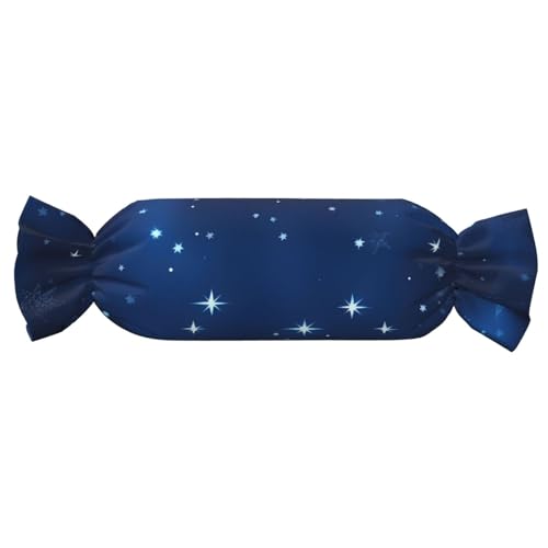 GUOLGP Zylindrisches und hautfreundliches Kissen, Samt, Motiv: blaue glänzende Sterne, für Schlafzimmer, Reisen, Lounging GUOLGP Zylindrisches und hautfreundliches Kissen, Samt, Motiv: blaue glänzende Sterne, für Schlafzimmer, Reisen, Lounging von GUOLGP