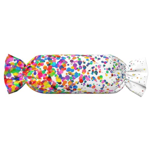 GUOLGP Zylindrisches und hautfreundliches Kissen mit farbigen Punkten, Kunstdruck, Samt, für Schlafzimmer, Reisen, Lounging GUOLGP Zylindrisches und hautfreundliches Kissen mit farbigen Punkten, Kunstdruck, Samt, für Schlafzimmer, Reisen, Lounging von GUOLGP
