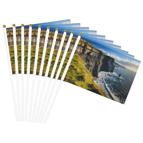 Irland Outdoor County Clare The Cliffs Print Convenience Handheld Flags Lightweight Flags Party Parade Events Festivals Decor Irland Outdoor County Clare The Cliffs Print Convenience Handheld Flags Lightweight Flags Party Parade Events Festivals Decor von GUOLGP
