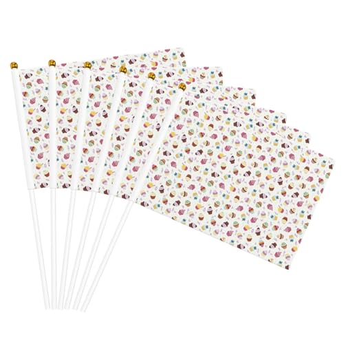 Köstliche Cupcakes Druck Bequemlichkeit Handflaggen Leichte Flaggen Party Parade Events Festivals Dekor Köstliche Cupcakes Druck Bequemlichkeit Handflaggen Leichte Flaggen Party Parade Events Festivals Dekor von GUOLGP
