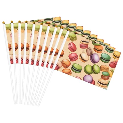 Macaron Biscuit Flavored Print Convenience Handheld Flags Lightweight Flags Party Parade Events Festivals Decor Macaron Biscuit Flavored Print Convenience Handheld Flags Lightweight Flags Party Parade Events Festivals Decor von GUOLGP