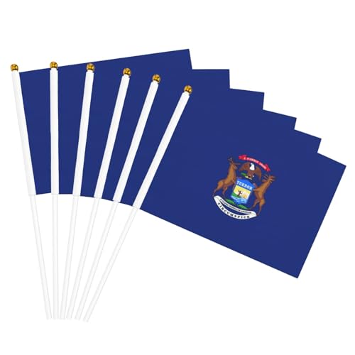 Michigan State Flag Print Convenience Handheld Flags Lightweight Flags Party Parade Events Festivals Decor Michigan State Flag Print Convenience Handheld Flags Lightweight Flags Party Parade Events Festivals Decor von GUOLGP