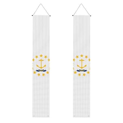 Rhode Island State Flag Print Decor Banner Backdrop Congrats Door Suitable Indoor Outdoor Use Easy Installation von GUOLGP