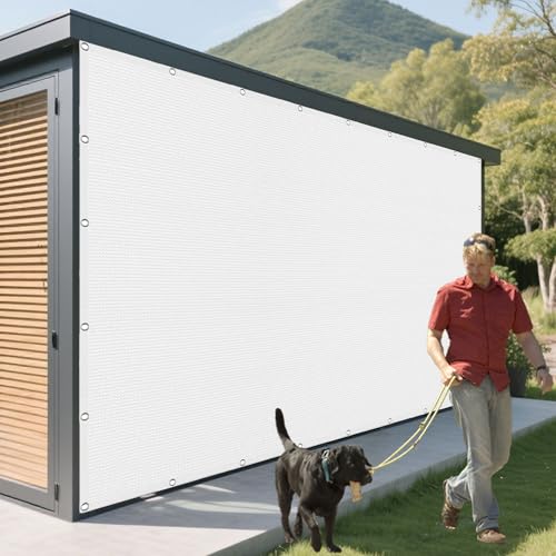 Sonnensegel Atmungsaktiv Rechteckig mit Ösen 580 x 637 cm Rechteckig Atmungsaktiv 98% UV Schutz Segel Baldachin Segeltuch Vielen Größen mit Spannseilen für Balkon Terrasse, Weiß Sonnensegel Atmungsaktiv Rechteckig mit Ösen 580 x 637 cm Rechteckig Atmungsaktiv 98% UV Schutz Segel Baldachin Segeltuch Vielen Größen mit Spannseilen für Balkon Terrasse, Weiß von GUOLIXIA