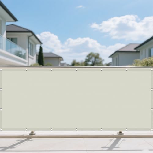 Sonnensegel Wasserdicht Nach Maß 310 x 320 cm Rechteckig Wasserdicht 98% UV Schutz Schatten Mesh Abdeckung mit Spannseilen mit Ösen für Balkon Camping Terrasse Pergola, Beige Sonnensegel Wasserdicht Nach Maß 310 x 320 cm Rechteckig Wasserdicht 98% UV Schutz Schatten Mesh Abdeckung mit Spannseilen mit Ösen für Balkon Camping Terrasse Pergola, Beige von GUOLIXIA