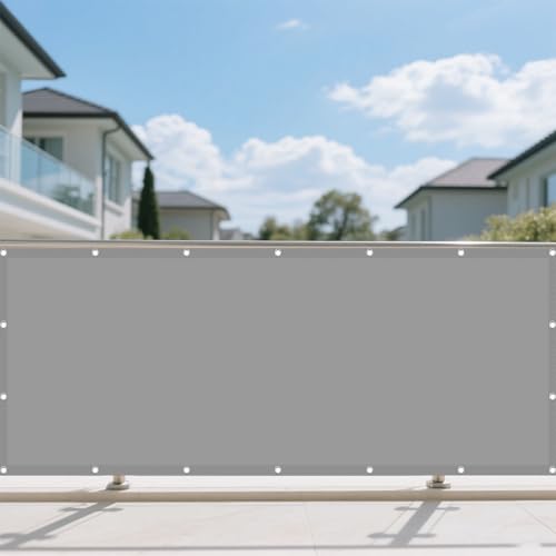 Sonnensegel Wasserdicht Nach Maß 310 x 450 cm Rechteckig Wasserdicht 98% UV Schutz Schatten Mesh Abdeckung mit Spannseilen mit Ösen für Balkon Camping Terrasse Pergola, Hellgrau Sonnensegel Wasserdicht Nach Maß 310 x 450 cm Rechteckig Wasserdicht 98% UV Schutz Schatten Mesh Abdeckung mit Spannseilen mit Ösen für Balkon Camping Terrasse Pergola, Hellgrau von GUOLIXIA
