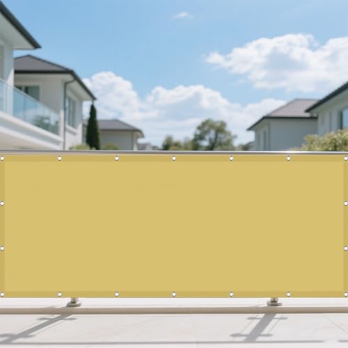 Sonnensegel Wasserdicht Nach Maß 350 x 540 cm Rechteckig Wasserdicht 98% UV Schutz Schatten Mesh Abdeckung mit Spannseilen mit Ösen für Balkon Camping Terrasse Pergola, Creme Farben Sonnensegel Wasserdicht Nach Maß 350 x 540 cm Rechteckig Wasserdicht 98% UV Schutz Schatten Mesh Abdeckung mit Spannseilen mit Ösen für Balkon Camping Terrasse Pergola, Creme Farben von GUOLIXIA