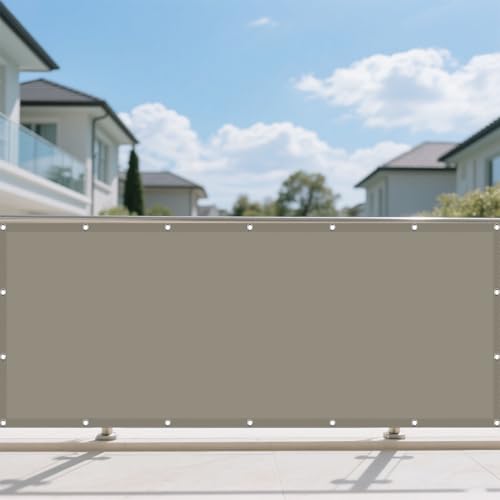 Sonnensegel Wasserdicht Nach Maß 410 x 540 cm Rechteckig Wasserdicht 98% UV Schutz Schatten Mesh Abdeckung mit Spannseilen mit Ösen für Balkon Camping Terrasse Pergola, Khaki Sonnensegel Wasserdicht Nach Maß 410 x 540 cm Rechteckig Wasserdicht 98% UV Schutz Schatten Mesh Abdeckung mit Spannseilen mit Ösen für Balkon Camping Terrasse Pergola, Khaki von GUOLIXIA
