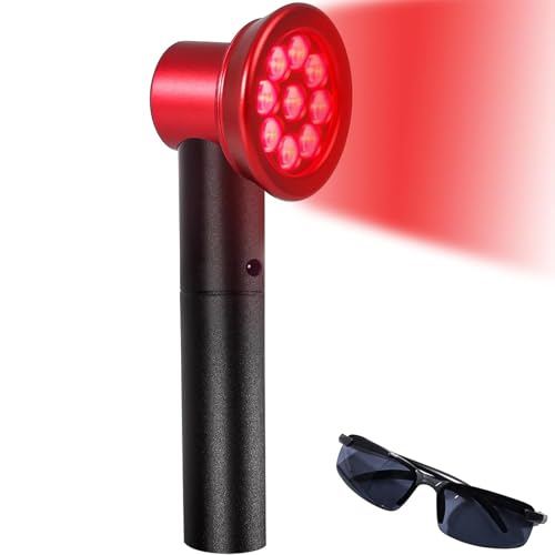 GUOMIS Rotlichtlampe wärmelampe,Rotlichtlampen,Wärmelampe, 9 watt,fördert die Durchblutung und lindert Muskelermüdung von GUOMIS