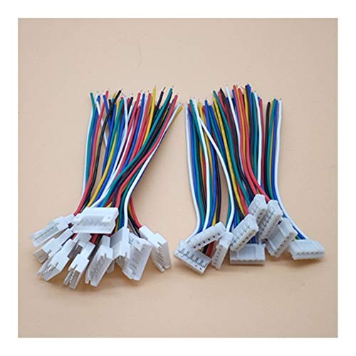 10Pair Micro JST PH 2.0 2P 3P 4P 5P 6PIN Männlich Weiblich Steckverbinder mit Drahtseilen 100mm,Kompakt und leicht(10 Pairs 3P) von GUOPIN