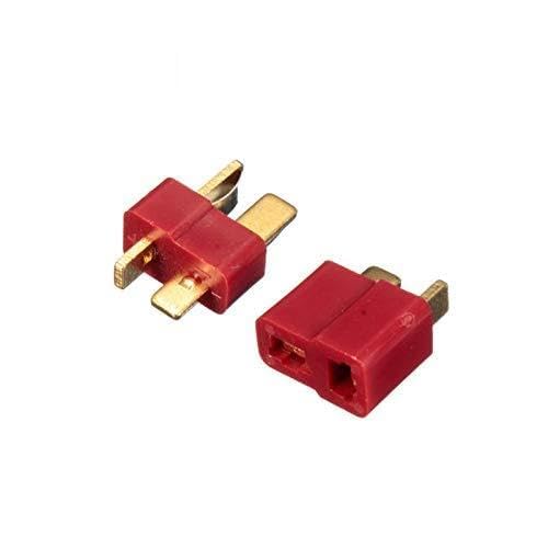 20 / 10er T-Stecker Deans Klemmen Steckverbinder Set for Batterie männlich weiblich Terminals Steckverbinder Sortiment Kit,Kompakt und leicht(T Style) von GUOPIN