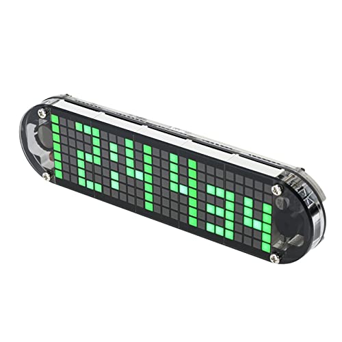 Countdown-Uhr, LED Timer-Gym-Trainingsintervall-Gerät Wecker-Kit Hohe Präzision und langlebig DIY. Digital DOT-Matrix-Countdown mit Temperatur-, Datum, Woche und Zeitanzeige von GUOPIN