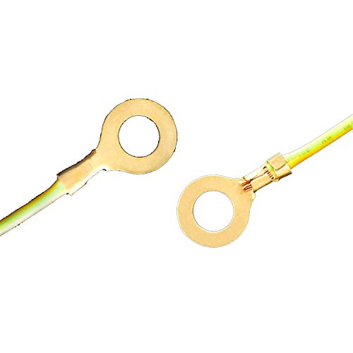 Crimp-Kupfer-Terminal-Anschluss öffnen Barrel Stecker nicht isolierenden Ring Lug Crimpen Kabel-Stecker,Kompakt und leicht(8.2B) von GUOPIN