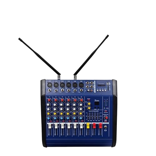 DJ-Controller, Professioneller 6-Kanal-mixer mit drahtlosem Mikrofonsystem, Mischpultkarte, USB-Schnittstelle, 48 V DJ-Controller, Professioneller 6-Kanal-mixer mit drahtlosem Mikrofonsystem, Mischpultkarte, USB-Schnittstelle, 48 V von GUOPIN