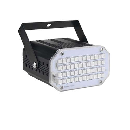 DJ-Licht für Partys, 48. LED RGB UV. Weiße Blitzlicht-Disco DJ. Partyurlaub Weihnachten Music Club Sound aktiviert Flash Bühnenbeleuchtungseffekt(RGB) von GUOPIN