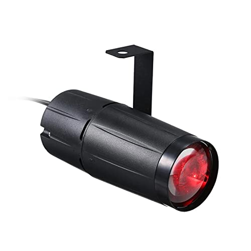 DJ-Licht für Partys, 5W-LED. Beam Spotlight Pinspot Lichtspiegelkugeln DJ. Disco Party Christmas Dance Urlaub Back Lights Bühnenbeleuchtungseffekt(Rood) von GUOPIN