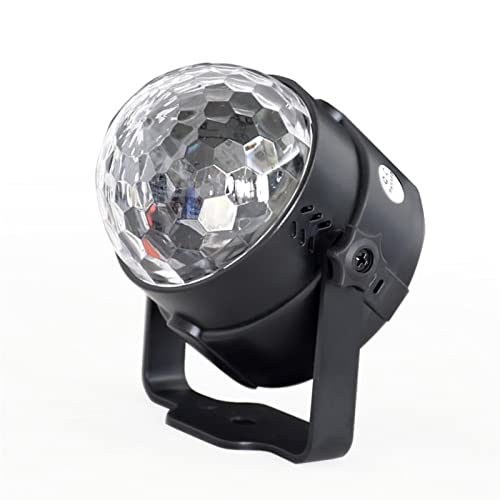 DJ-Licht für Partys, DJ. Lichter Mini Crystal Magic Ball RGB-LED. Strahleffektstufe Lampe for Familienparty Halloween von GUOPIN