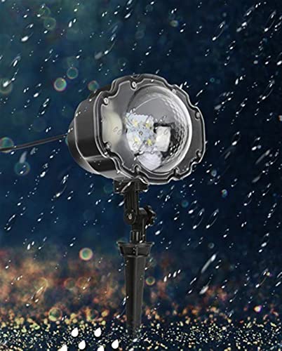 DJ-Licht für Partys, Weihnachten LED Schneefall-Lichtprojektor. IP65. Bewegung Schneeflocke Spotlight Duschen im Freien Garten Praty Urlaub Dekoration LAM von GUOPIN