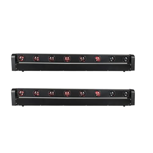 DJ-Lichtleiste, 2 stücke LED RGBW 8x12W Bar Strahl Moving Head Beleuchtung Flug Fall for DJ Disco Weihnachten Party nacht Club KVT Dance von GUOPIN