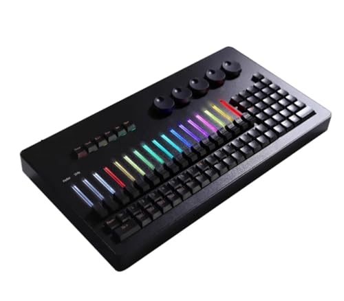 DMX-Controller, Bühnenbeleuchtung Ma2 Mini RGB Command Wing Einfach zu bedienen for Konsolen-DJ-Maschine for Disco-Party-Studie für volle Kontrolle(1x DMX 5pin) von GUOPIN