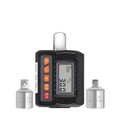 Drehmoment, 1/2-Zoll-Digital-Drehmomentmesser, hochgenau, 200 Nm, einstellbares elektronisches Drehmomentprüfmessgerät, professionelle Reparaturwerkzeuge for Drehmomentschlüssel,Stabilere(200N.m) von GUOPIN