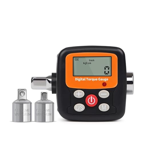 Drehmoment, Digitaler Drehmomentschlüssel-Adapter, präzises elektronisches Drehmomentmessgerät mit LCD-Display, Fahrrad- und Autoreparaturwerkzeuge, inkl. 1/2 Zoll, 1/4 Zoll, 3/8 Zoll,Stabilere von GUOPIN