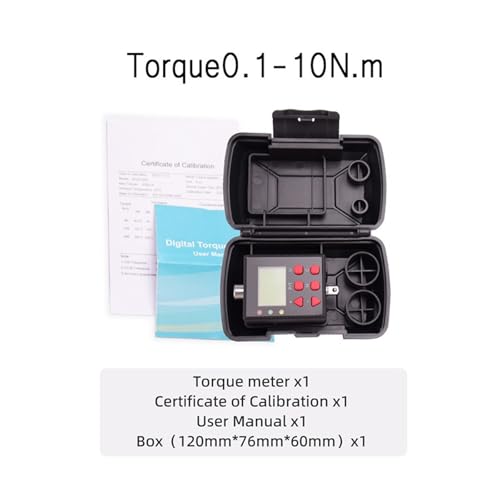 Drehmoment, Digitaler Drehmomentschlüssel-Adapter - Präziser elektronischer Drehmoment-Werkzeugkonverter und Messgerät mit LCD-Display, einschließlich 1/2" 3/8" 1/4,Stabilere(Torque0.1-10N.m) von GUOPIN