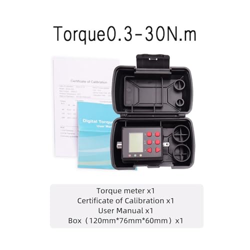 Drehmoment, Digitaler Drehmomentschlüssel-Adapter - Präziser elektronischer Drehmoment-Werkzeugkonverter und Messgerät mit LCD-Display, einschließlich 1/2" 3/8" 1/4,Stabilere(Torque0.3-30N.m) von GUOPIN