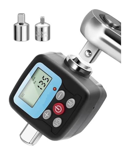 Drehmoment, Digitaler Drehmomentschlüssel-Adapter – Präzisions-Konverter und Messgerät for elektronisches Drehmomentwerkzeug mit LCD-Anzeige, inkl. 1/2", 1/4,Stabilere(135N) von GUOPIN