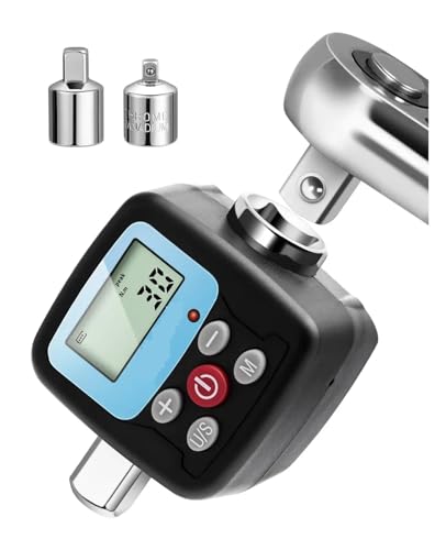 Drehmoment, Digitaler Drehmomentschlüssel-Adapter – Präzisions-Konverter und Messgerät for elektronisches Drehmomentwerkzeug mit LCD-Anzeige, inkl. 1/2", 1/4,Stabilere(30N) von GUOPIN