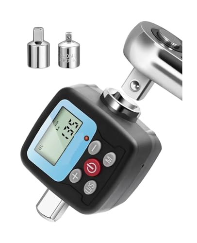 Drehmoment, Digitaler Drehmomentschlüssel-Adapter – Präziss-Konverter und Messgerät for elektronisches Drehmomentwerkzeug mit LCD-Anzeige, inkl. 1/2", 1/4,Stabilere(GN135N) von GUOPIN