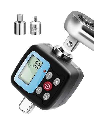 Drehmoment, Digitaler Drehmomentschlüssel-Adapter – Präziss-Konverter und Messgerät for elektronisches Drehmomentwerkzeug mit LCD-Anzeige, inkl. 1/2", 1/4,Stabilere(GN30N) von GUOPIN