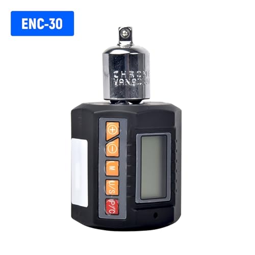 Drehmoment, Drehmomentmesser mit Digitalanzeige, Schraubenschlüssel-Tester, Antrieb for 3/8 und 1/4 Zoll, mit Soundfunktion, hohe Genauigkeit, 4 Drehmomenteinheiten for Fahrräder,Stabilere(ENC-30) von GUOPIN