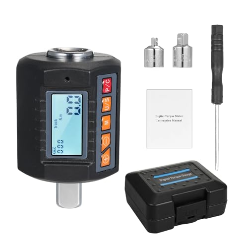 Drehmoment, Drehmomentmesser mit Digitalanzeige, Schraubenschlüssel-Tester, Antrieb for 3/8 und 1/4 Zoll, mit Soundfunktion, hohe Genauigkeit, 4 Drehmomenteinheiten for Fahrräder,Stabilere(ENC-340) von GUOPIN