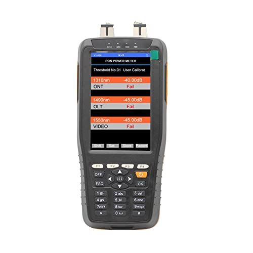 Fasertester, Optisch Pon Leistungszählerfaserkabel-Testinstrument mit Pass-Fail-Funktion 1310 1490 1550NM in der Serviceprüfung von GUOPIN