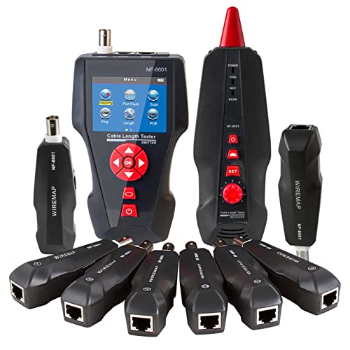 Fasertester, Original Aktualisierter Funktion Multipurpose Line Tracker Poe & Ping. Tester Messen Sie die Kabellänge mit 8 stück entfernt Nf8601w. von GUOPIN