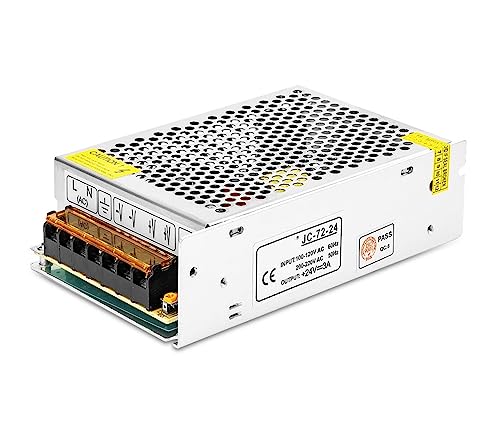 Labornetzteil, AC/bis DC24V 10A 15A 20A Schaltnetzteil, Spannungswandler, for CCTV FCOB LED-Streifen-Transformator-Adapter(10 A) von GUOPIN
