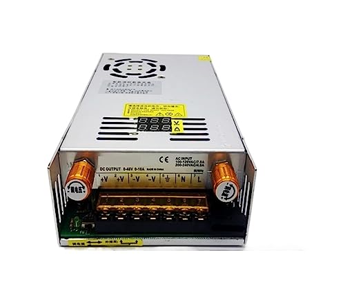 Labornetzteil, Digitalanzeige, einstellbares DC-480-W-Schaltnetzteil, 0-5-12-24-26-48-60-80-120-160-(0-5v 60A) von GUOPIN