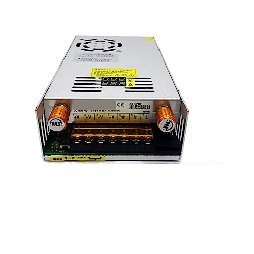 Labornetzteil, Digitalanzeige 0-5V60A480W mit Spannungs-Digitalanzeige, 0-8V einstellbares geregeltes Gleichstrom-Schaltnetzteil(0-80V 6A) von GUOPIN