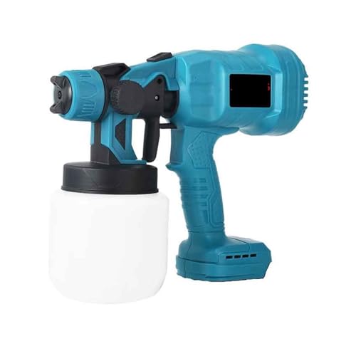 Lackierpistole, 800ML Elektrische Spritzpistole Akku-Farbspritzgerät Auto Möbel Stahlbeschichtung Airbrush Kompatibel,Glättgerät von GUOPIN