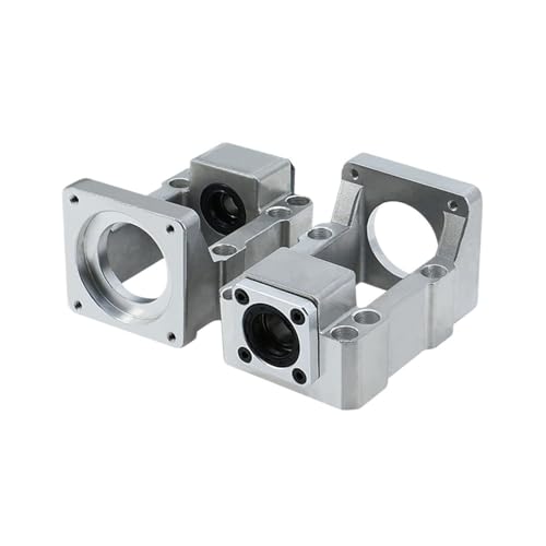 Lager, 1PC HM12-57 HM12-60 Aluminium SFU1604/1605/1610 Schraube Unterstützung Lager Feste Halterung for NEMA 23 NEMA 24 Schritt servo Motor,Hohe Tragfähigkeit(Aluminum Hm12-57-c5) von GUOPIN