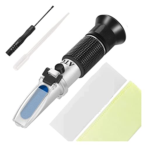 Meerwasserrefraktometer ATC 0-10% Salzgehalt 1.000-1.070 Salzspezifisches Sekretär-Meerwasser-Salinometer for Aquarium für den Feldeinsatz(No with plastic case) von GUOPIN