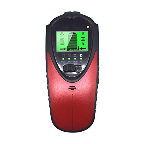 Metalldetektoren, LCD Wandscanner 4 in 1 digitaler Metalldetektor Wanddetektor Holzstrahlzentrale Lookup AC. Drahtbolzen(Set) von GUOPIN
