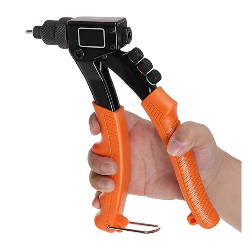Nagelpistole, 1 Set Hand Riveter Einzelnen Niet Werkzeug Manueller Kurz-zoll Niet Werkzeug Niet Maschine Gun Arbeitssparende Nagel Zupfen Werkzeuge,Müheloses Heften von GUOPIN